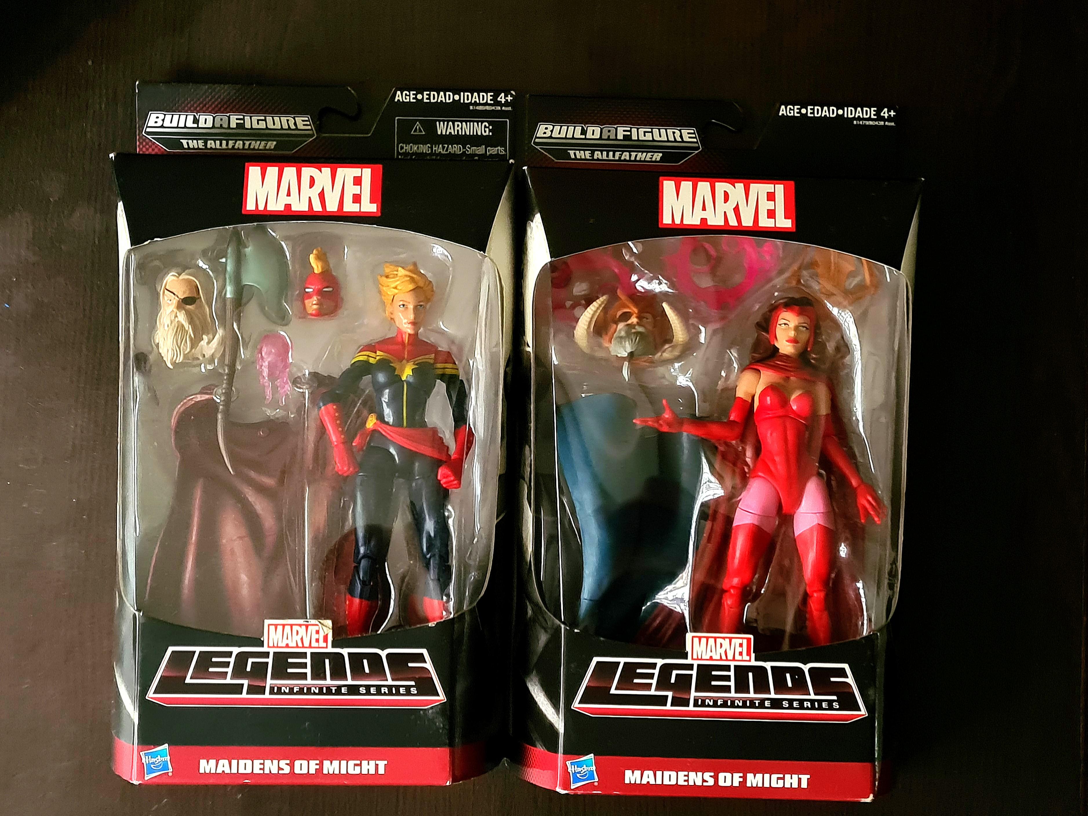 Black Friday Sale Marvel Legends Scarlet Witch Captain Marvel Maidens of Might Allfather BAF