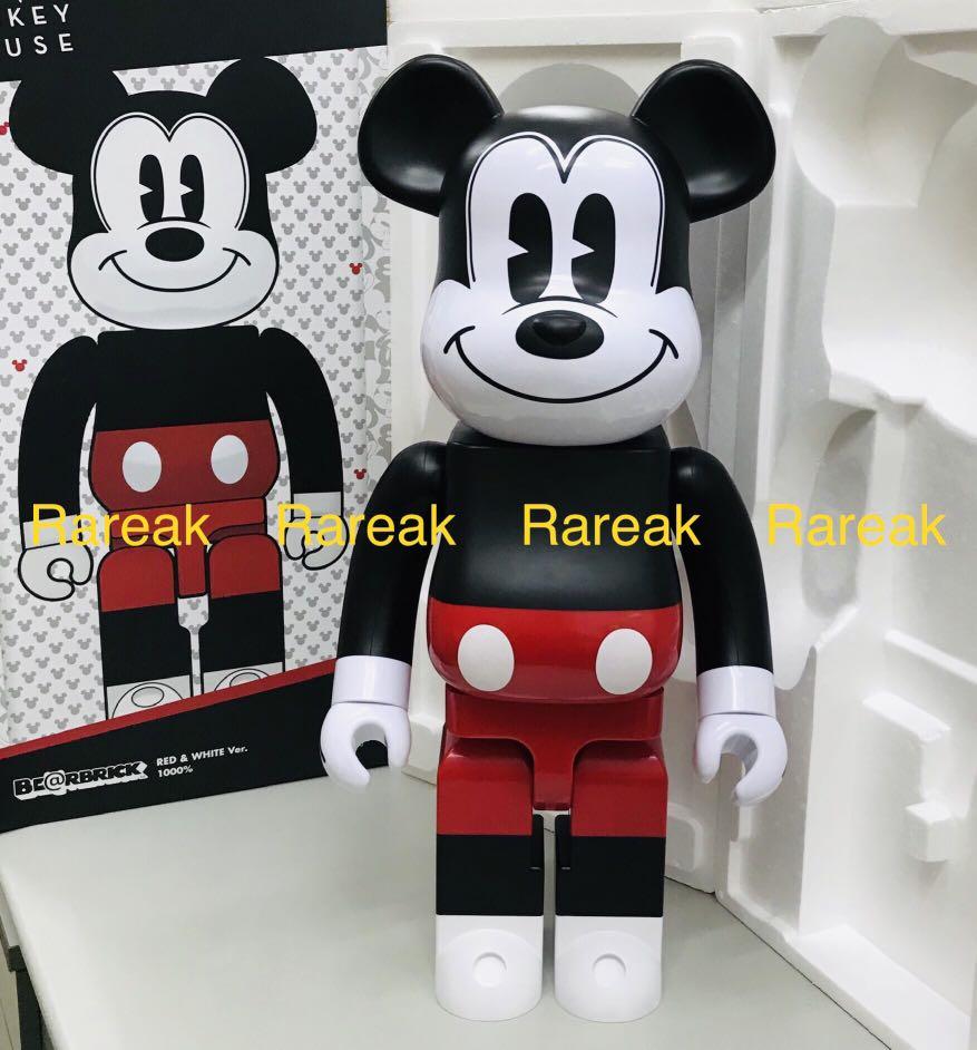 Medicom Bearbrick 2020 Disney Mickey Mouse Red & White R&W 1000
