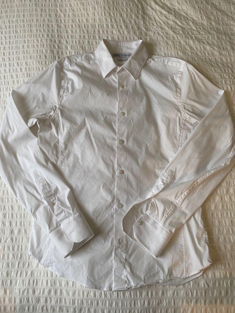 zara white dress shirt