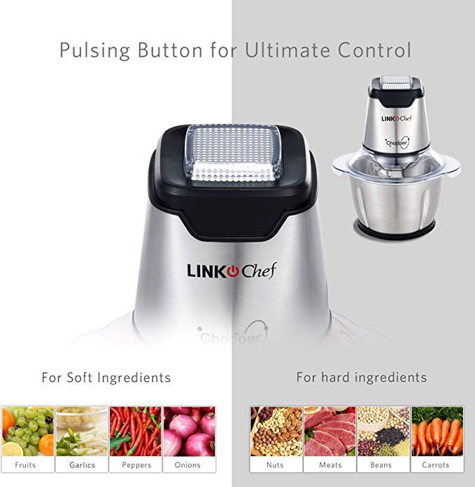 LINKChef Electric Food Chopper, 1.2L Meat Grinder Food Processor