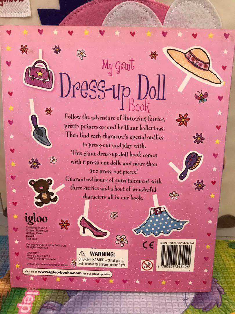 My giant dress up doll book on sale