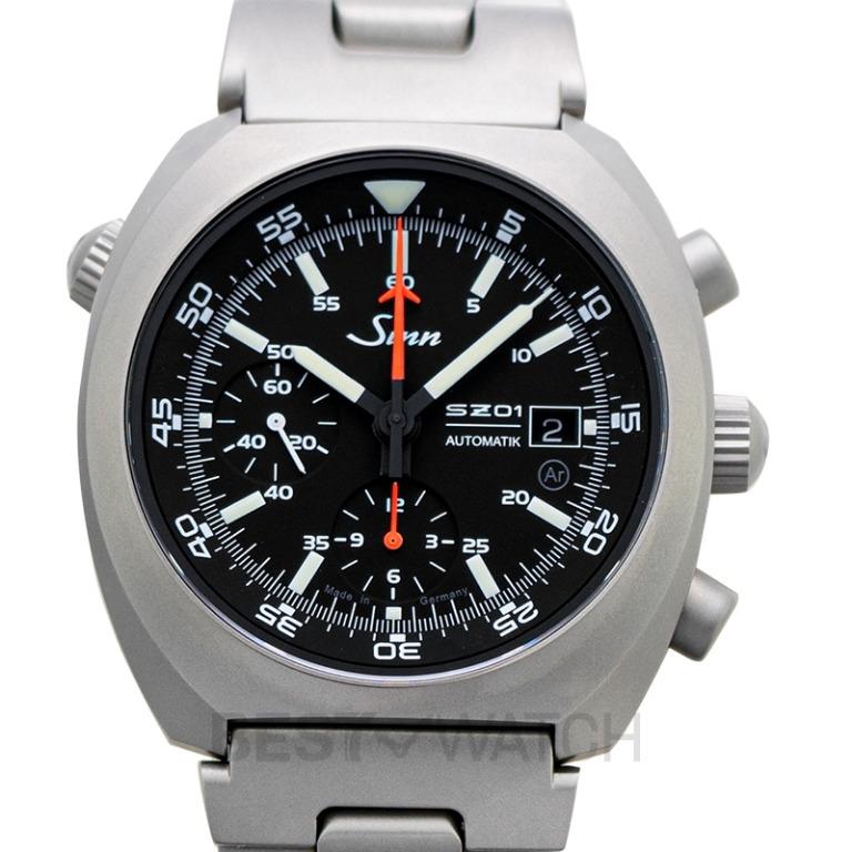 NEW Sinn Space Chronograph 140 St Black Dial Solid Two Link