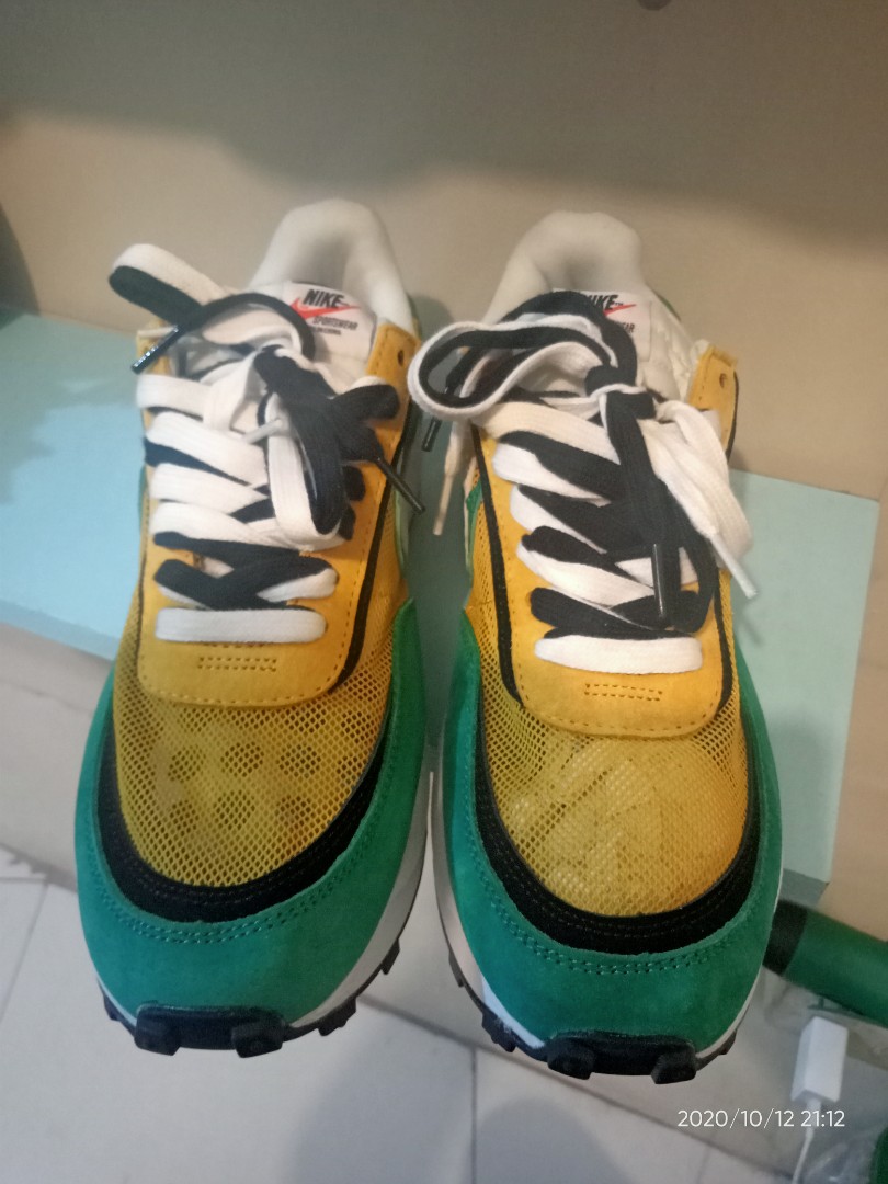 green yellow nike shoes