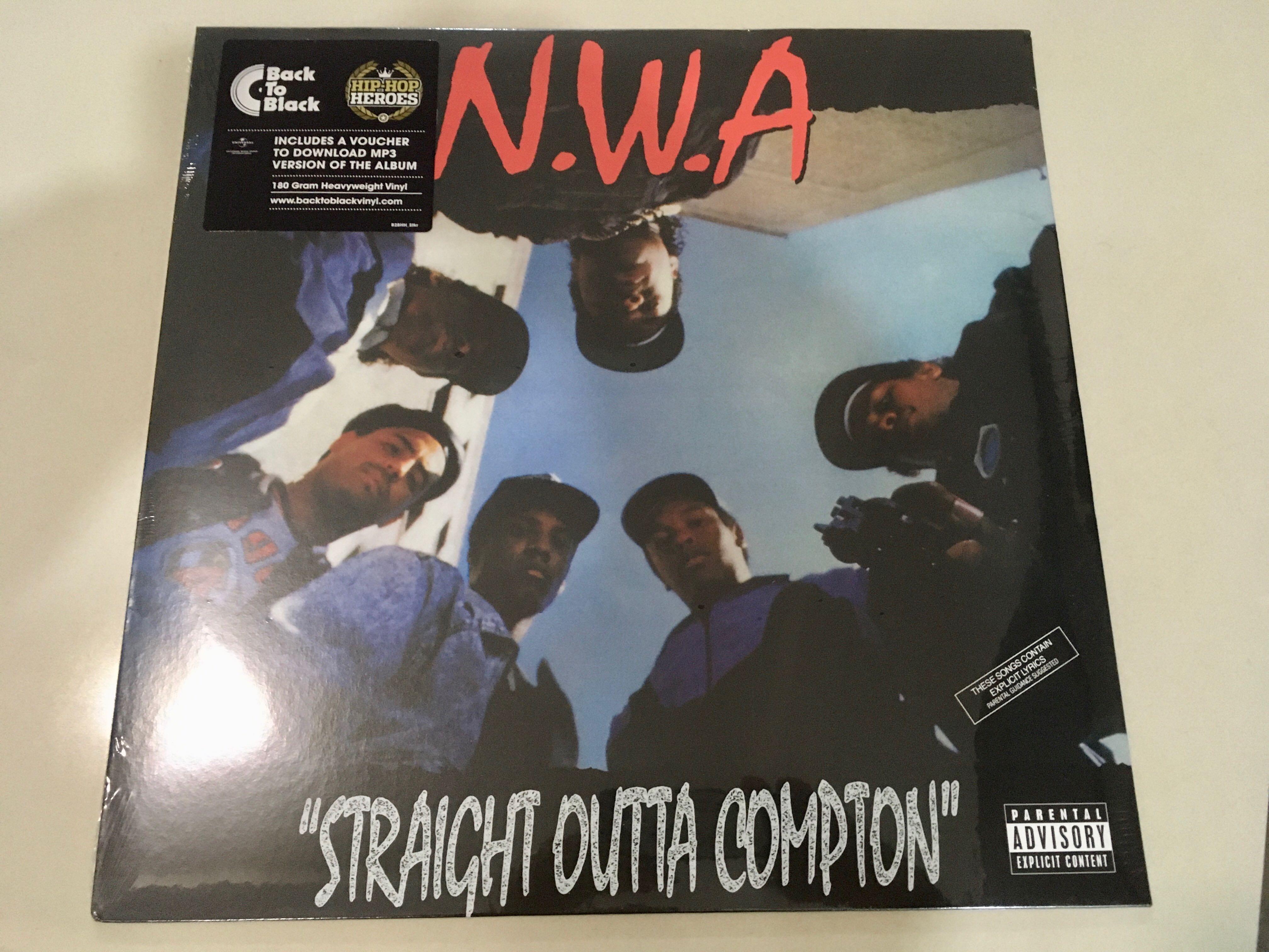 N W A Straight Outta Compton Lp Vinyl Dr Dre Eazy E Ice Cube Dj Yella Ice Cube Music Media Cd S Dvd S Other Media On Carousell