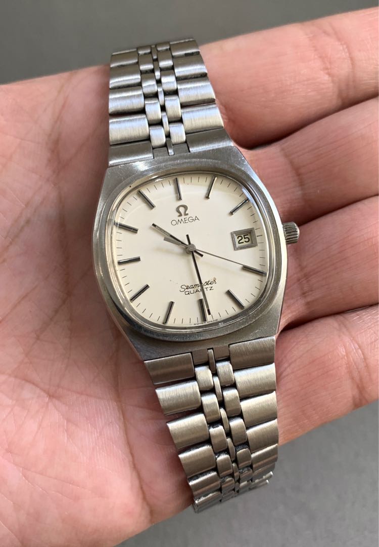 Omega seamaster tv dial quartz deals