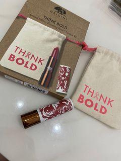 Origin think bold lipstick