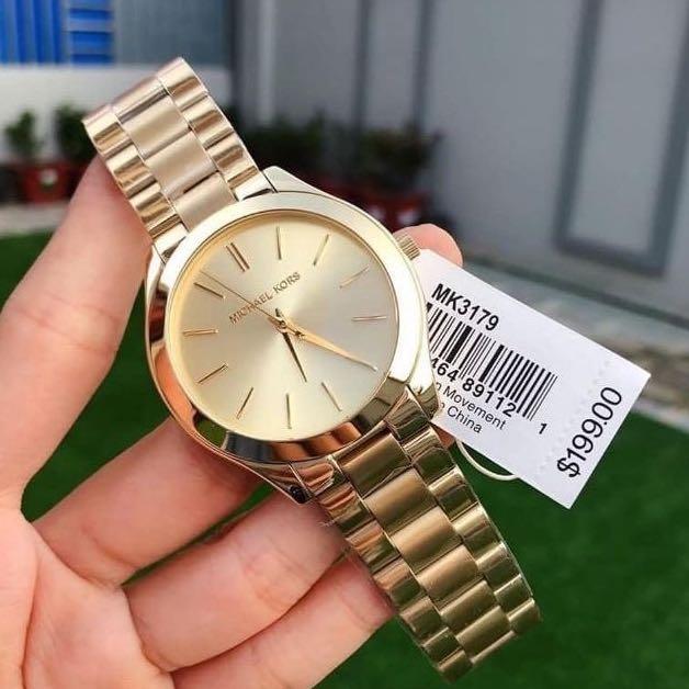 Original 100 Michael Kors Watch MK3179 Fesyen Wanita Jam Tangan