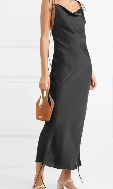 Orseund iris cheap ruched satin dress