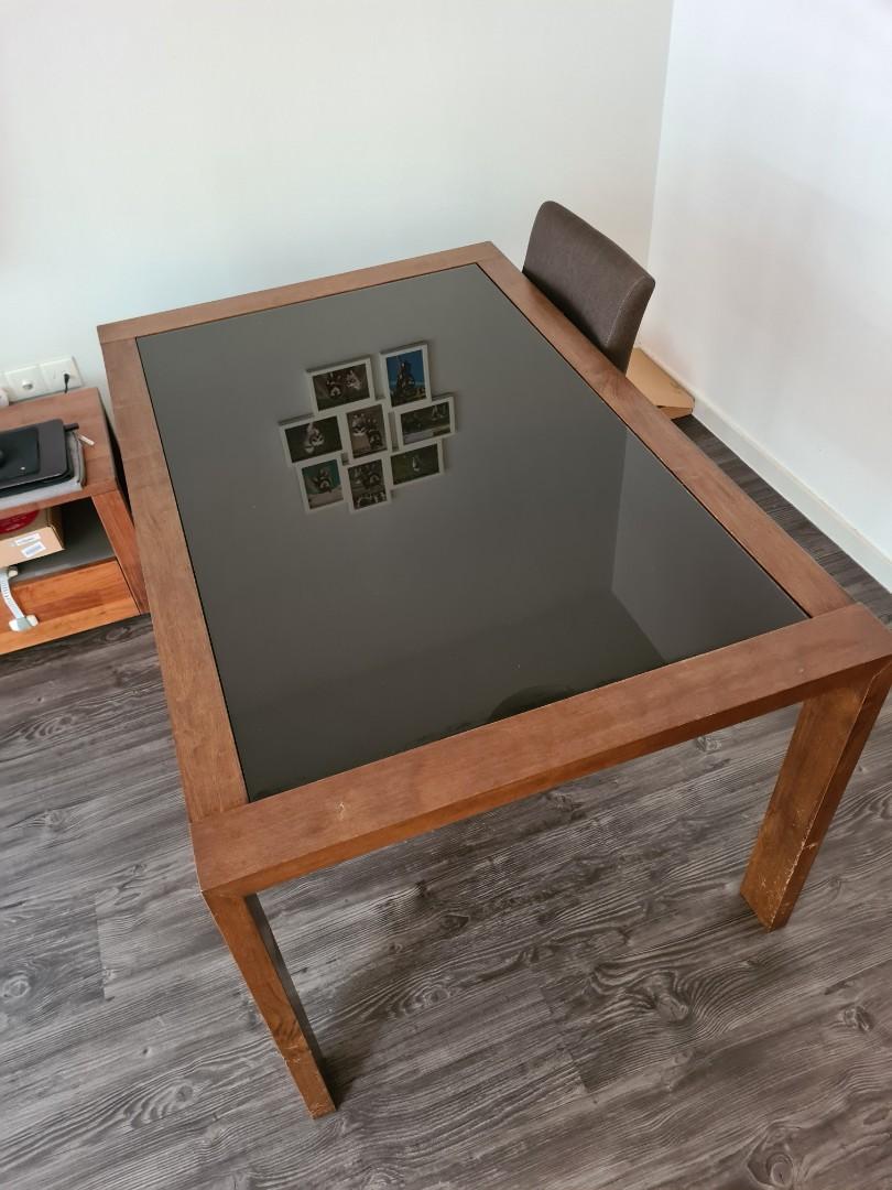 Picket & Rail Extendable Dining Table, Furniture & Home Living