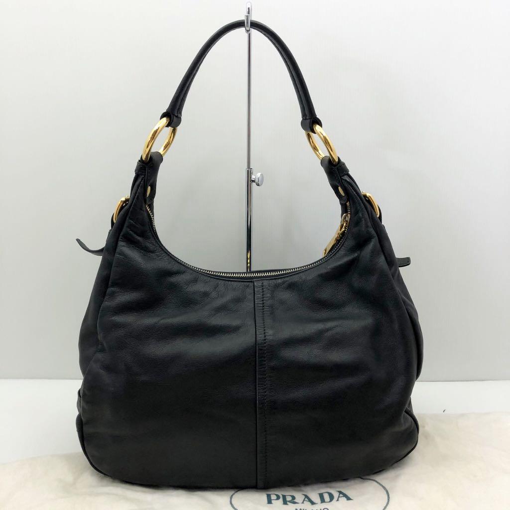 Prada BR4311 Vitello Daino Leather Hobo Bag 207011883