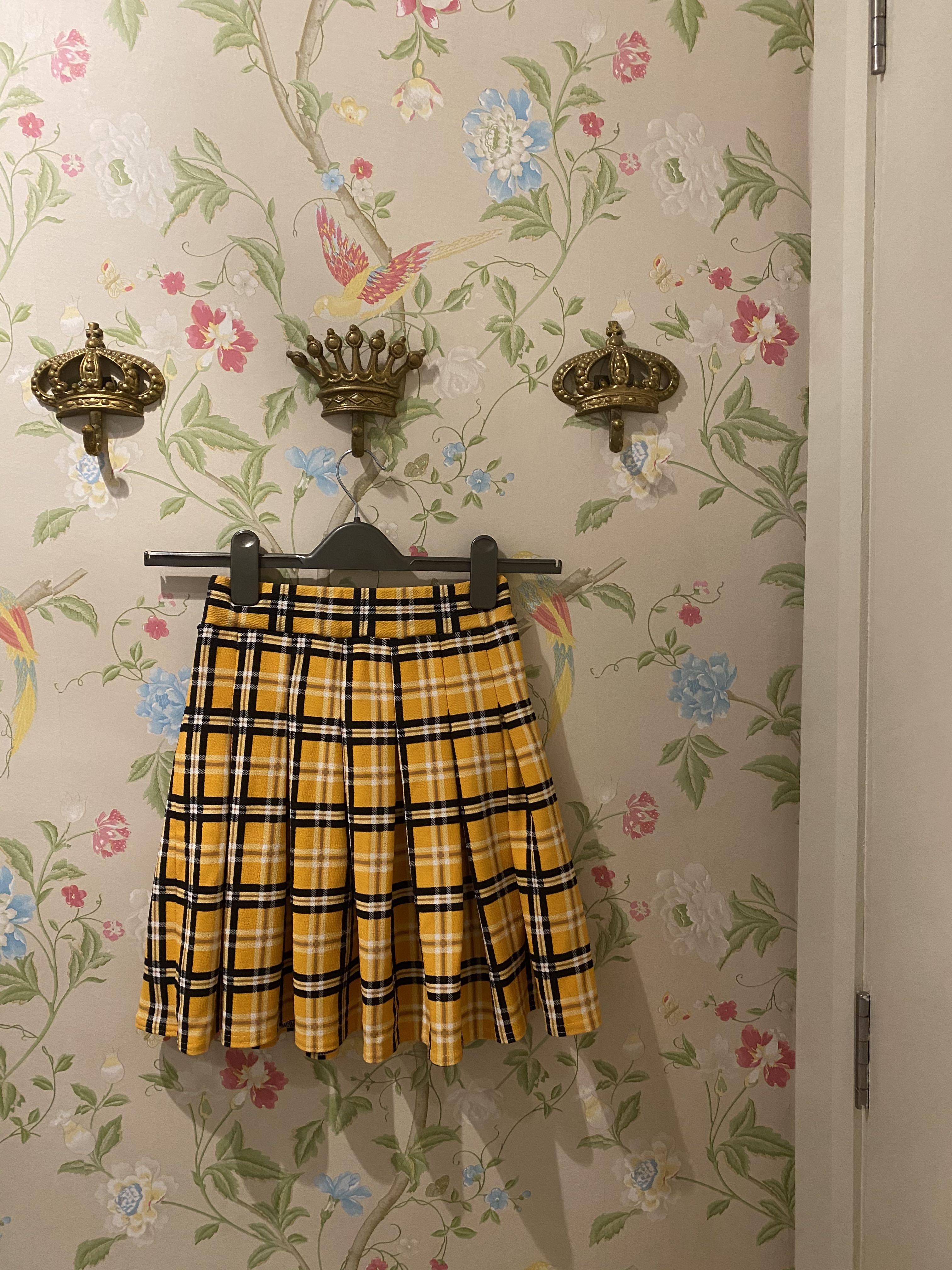 Pretty little thing Yellow Check Tennis Skirt GreatAsGifts