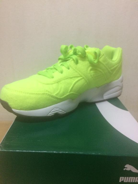 Puma R698 Bright F5 Trainers Fluo Green Women s Fashion Footwear Sneakers on Carousell