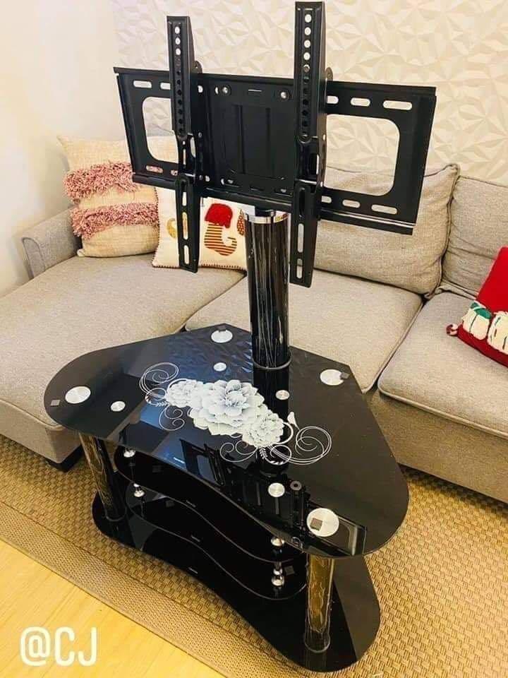 Table with tv outlet bracket