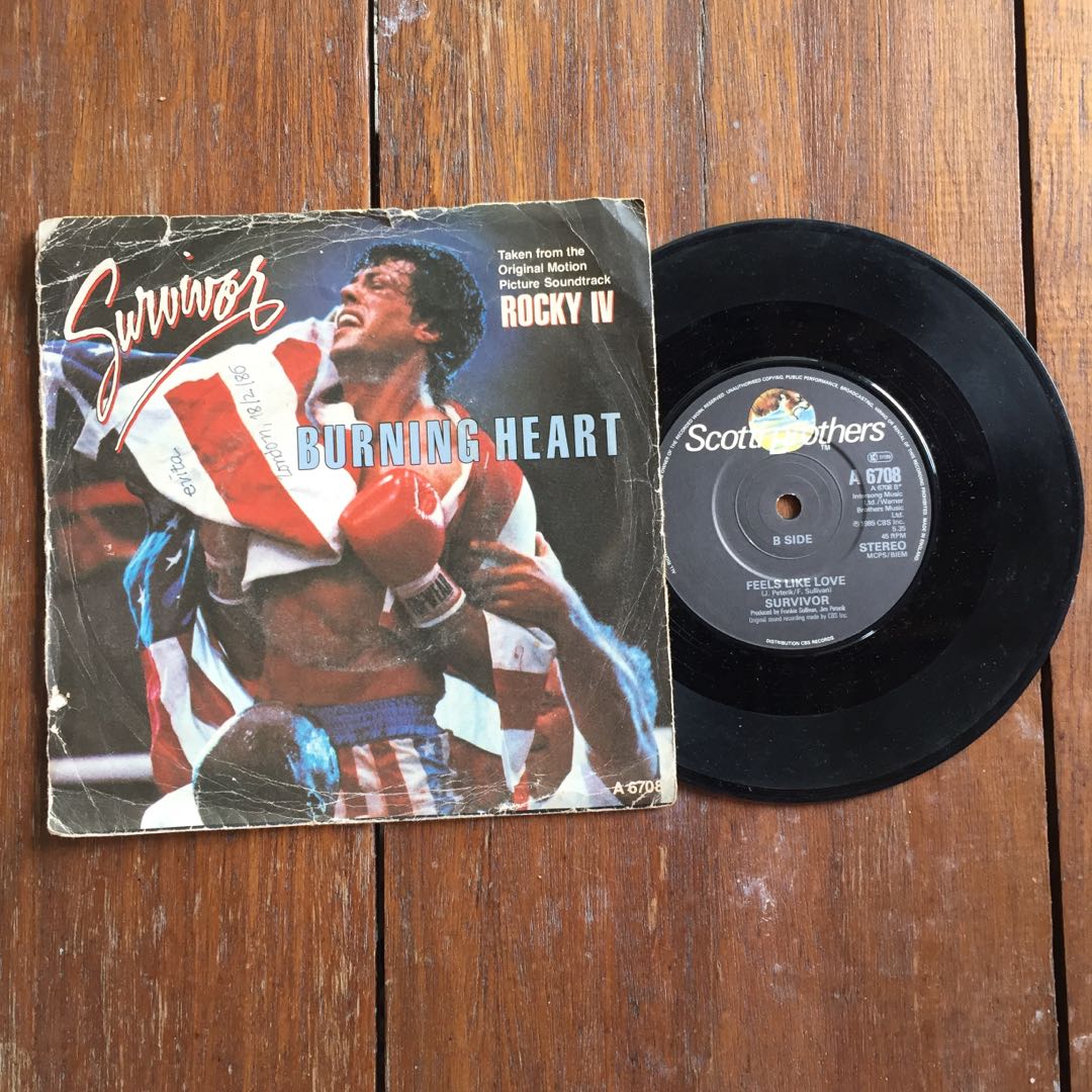 Rocky Iv Ost Survivor Burning Heart 7 Single Music Media Cd S Dvd S Other Media On Carousell