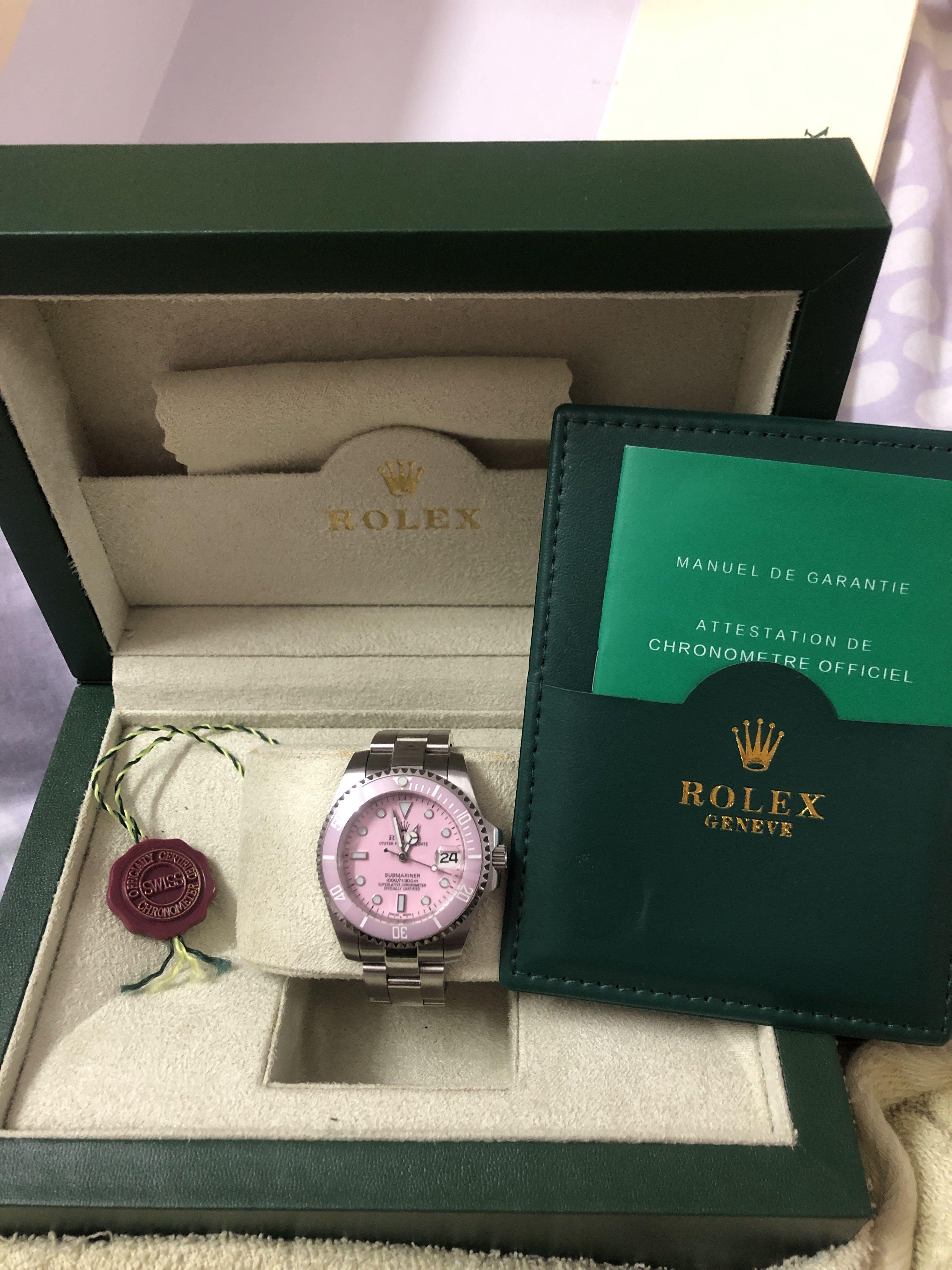 Rolex submariner online date pink edition