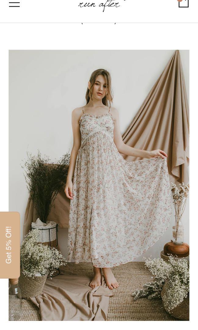 Run after SERAPHINA CAMI MAXI DRESS (IVORY), Women's Fashion, Dresses &  Sets, Dresses on Carousell