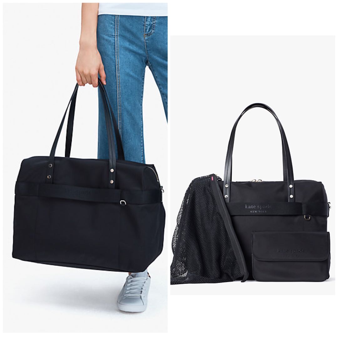 SALES Kate Spade Journey Nylon Duffle Travel Bag Handbag Shoulder Bag  Crossbody Slingbag Black, Women's Fashion, Bags & Wallets, Tote Bags on  Carousell
