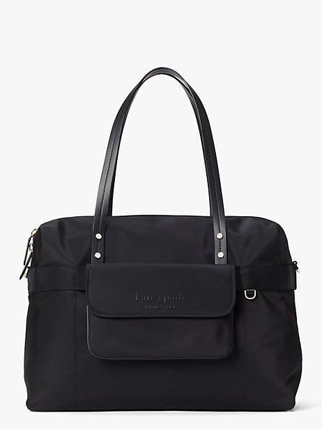 SALES Kate Spade Journey Nylon Duffle Travel Bag Handbag Shoulder Bag Crossbody Slingbag Black