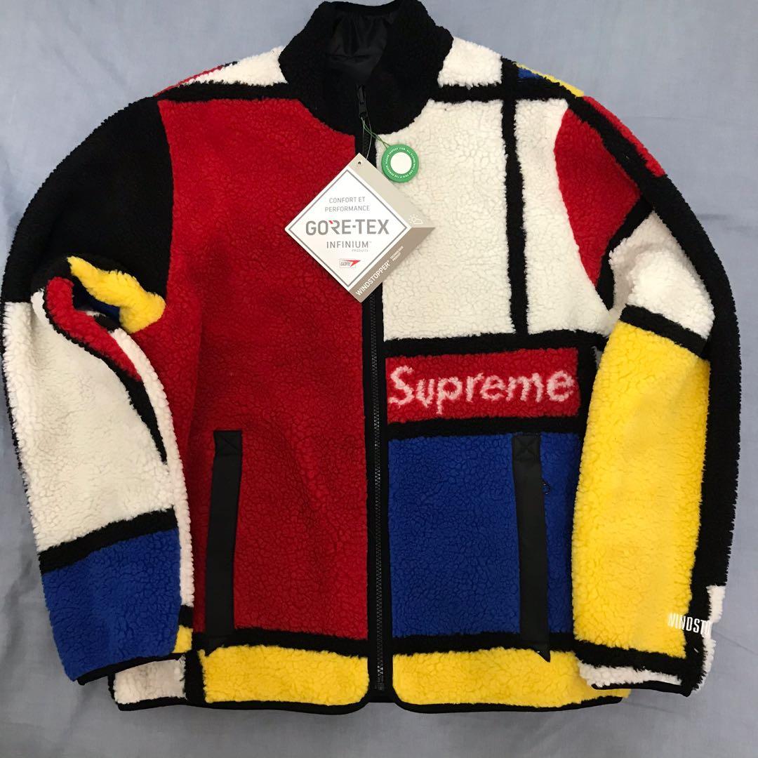 賣場唯一這價格只賣1天Supreme Reversible Colorblocked Fleece Jacket