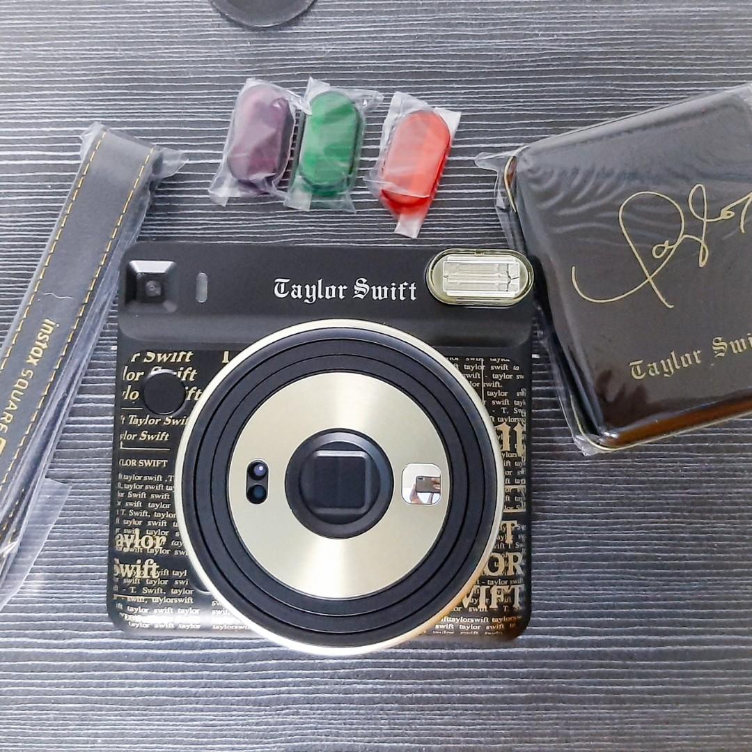 Taylor Swift Limited Edition Fujifilm Instax Camera (Category: Voice Recorders) located in Manila. Submitted by meredith89 (Listing ID 1046603261, Image 3). Description: Taylor Swift Limited Edition Instax SQ6 💫💖 Package includes: 1 pc camera unit 3 pcs color flash gels (violet,orange,green) 1 pc necklace strap 1 set of user manual No films included PM for more info.