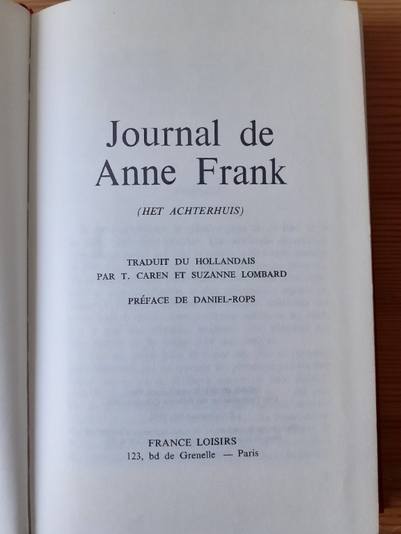 The Journal Of Anne Frank Hobbies Toys Books Magazines Religion Books On Carousell