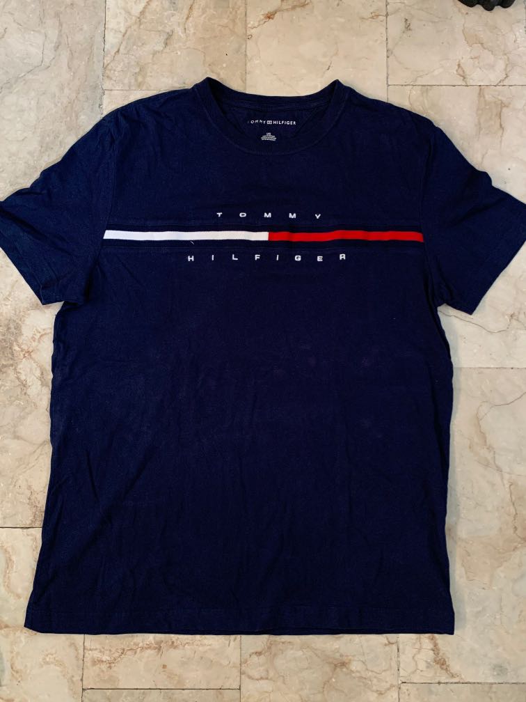 Tommy hilfiger shirt on sale navy blue