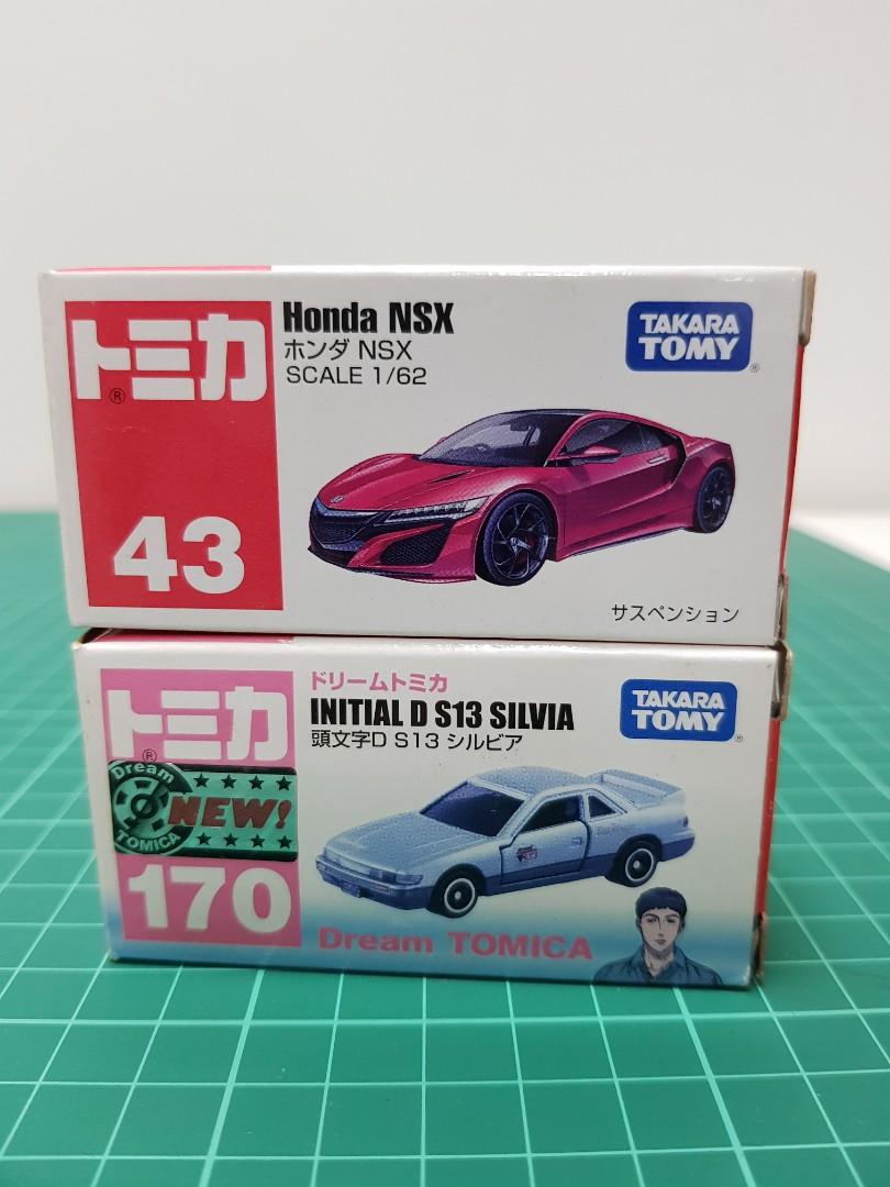 Tomy Tomica Honda Nsx Initial D S13 Silvia Toys Games Diecast Toy Vehicles On Carousell