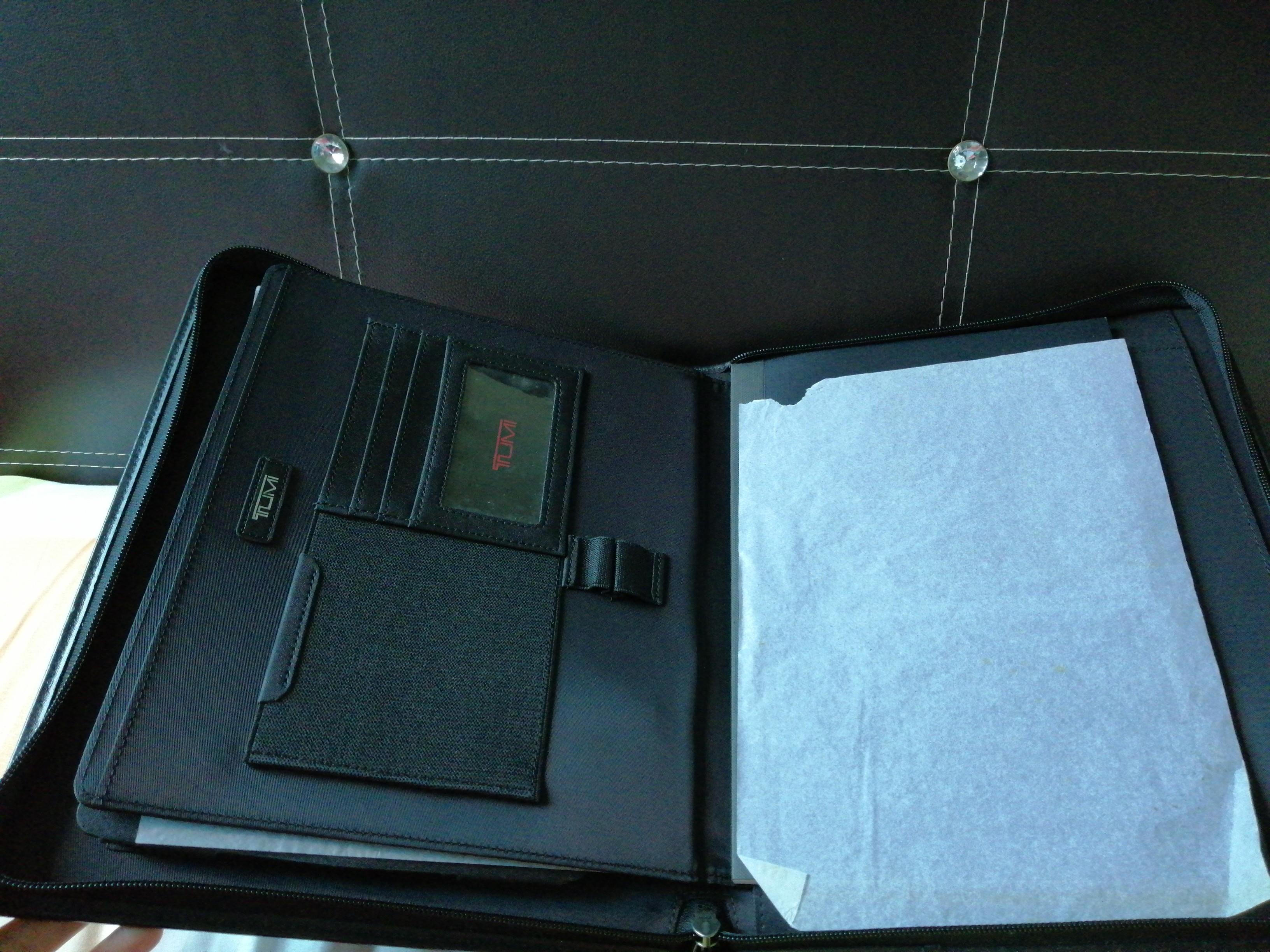 TUMI notepad portfolio, Computers & Tech, Parts & Accessories, Other Accessories on Carousell
