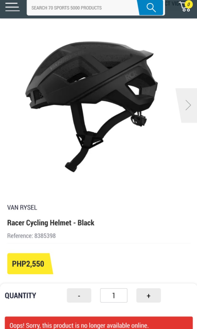 van rysel racer cycling helmet