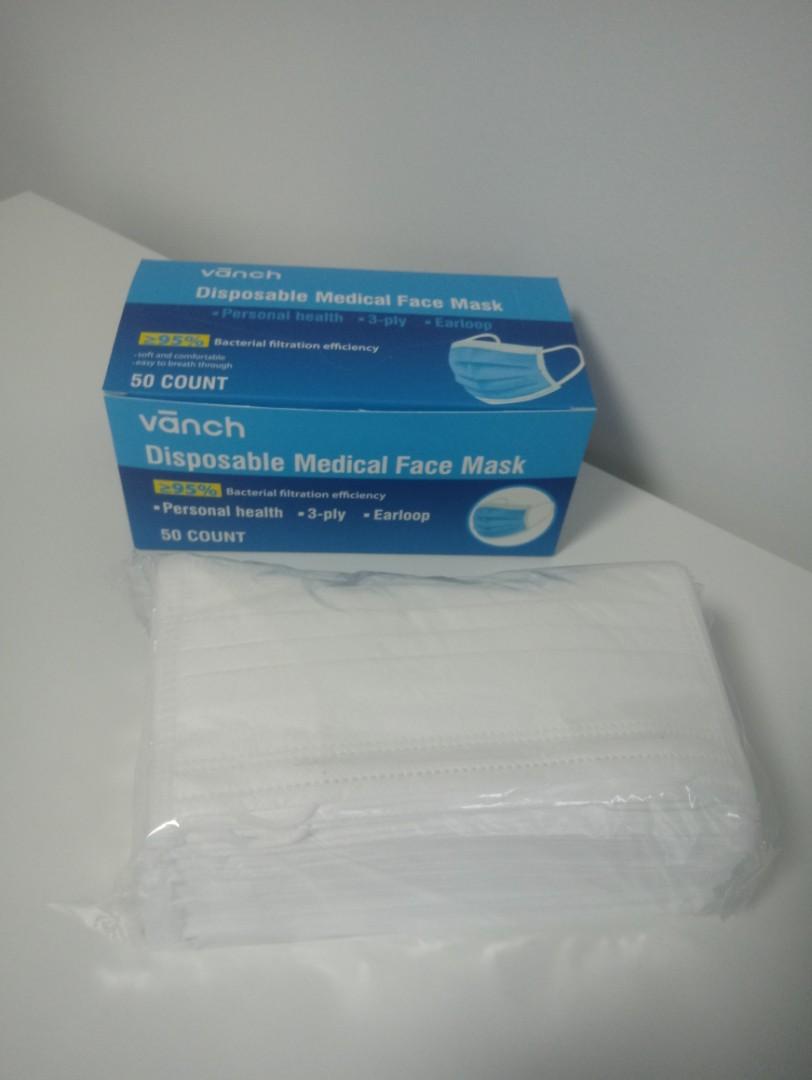 Vanch medical surgical mask, Health & Nutrition, Face Masks & Face
