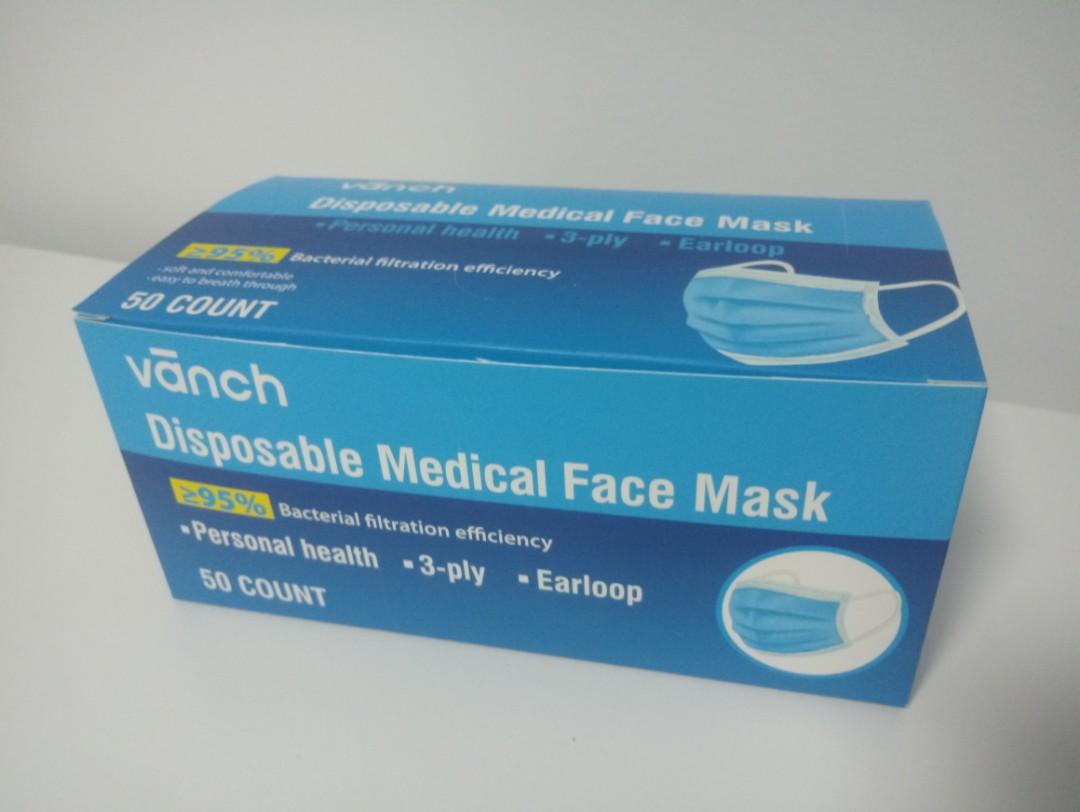 Vanch medical surgical mask, Health & Nutrition, Face Masks & Face
