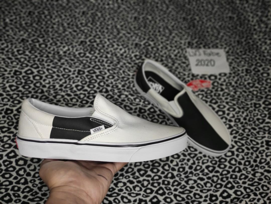 Vans mega checker cheap slip on