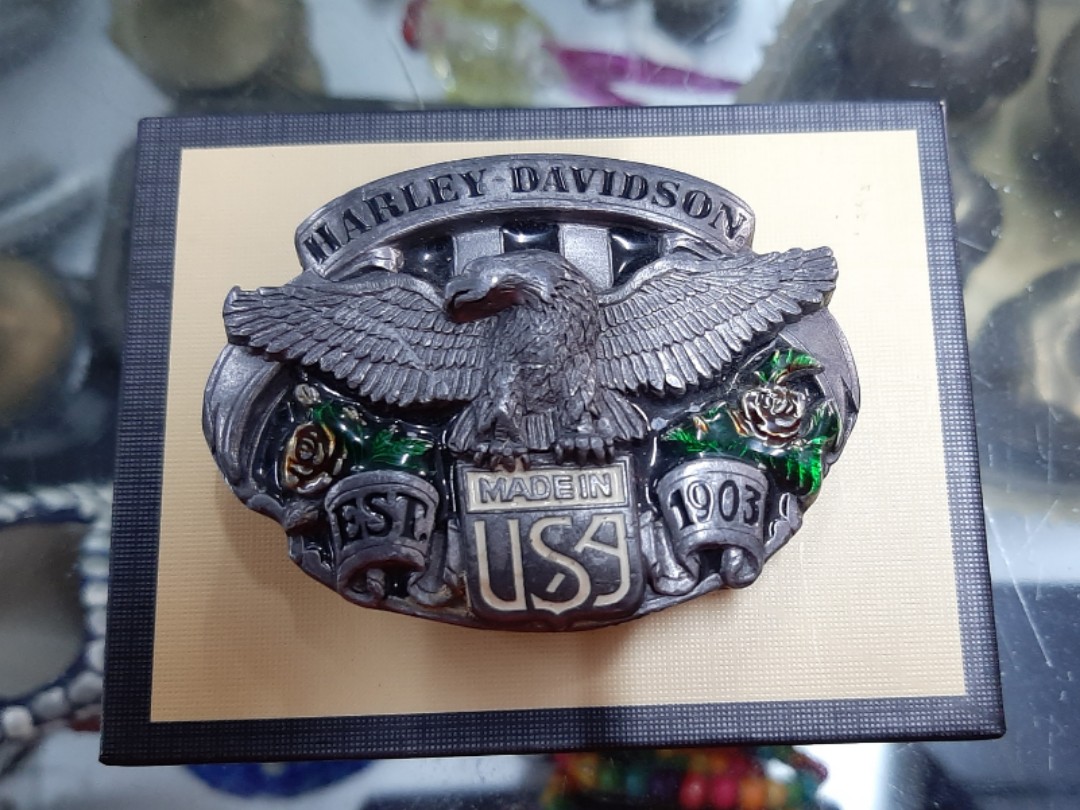 Harley davidson eagle belt buckle best sale
