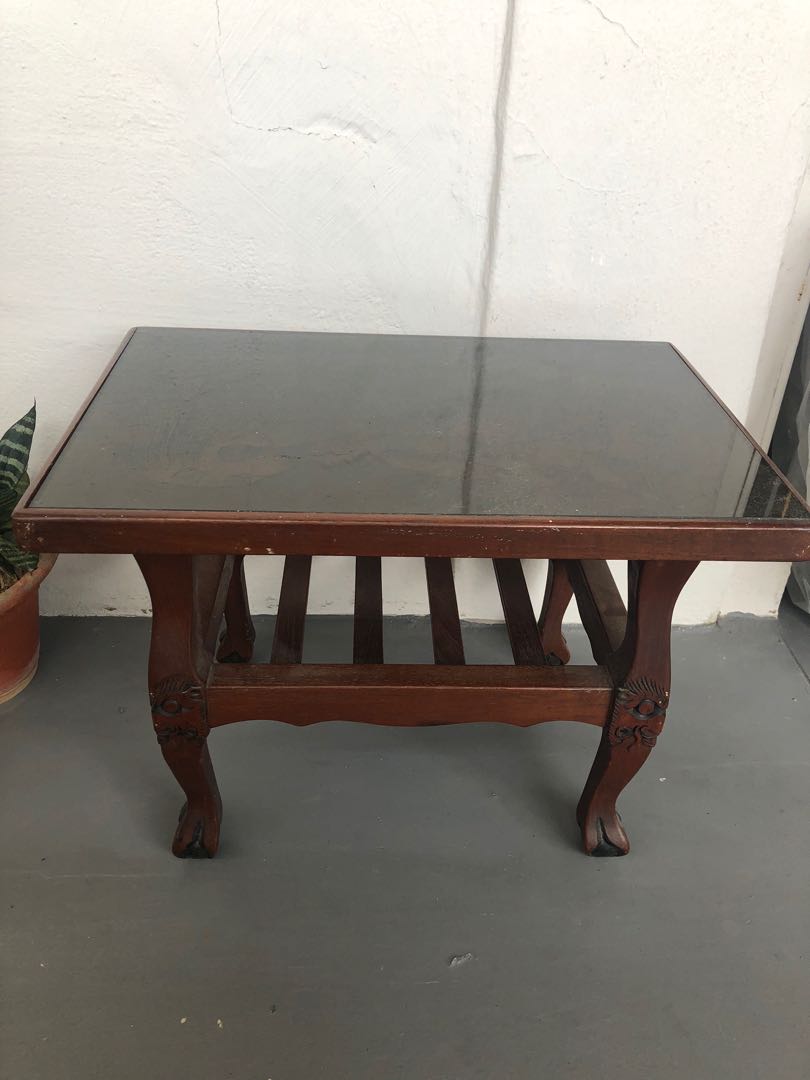 Vintage side coffee table, Furniture & Home Living, Furniture, Tables & Sets on Carousell