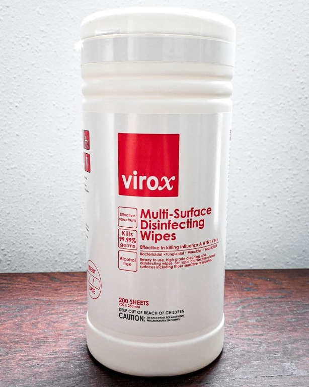 Virox AlcoholFree MultiSurface Disinfecting Wipes 200s Kills 99.99