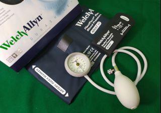 Welch Allyn Durashock BP Aneroid Sphygmomanometer with adult 11 and infant cuff size 7