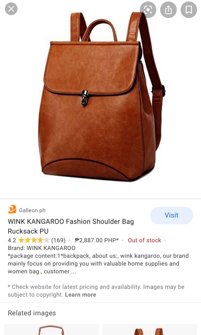 Wink shop kangaroo backpack