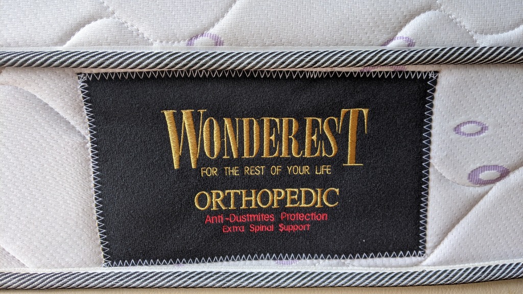 Wonderest Orthorest spring mattress with extra spinal support