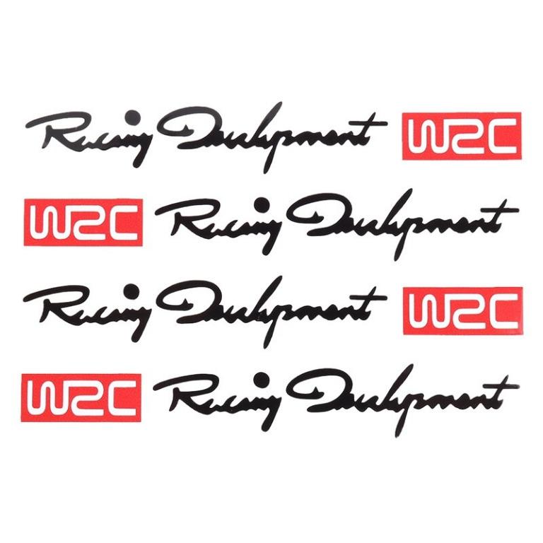 Wrc Racing Development Reflective Car Sticker Door Handle Side Mirror Decals 4pcs Black Red Auto Accessories On Carousell