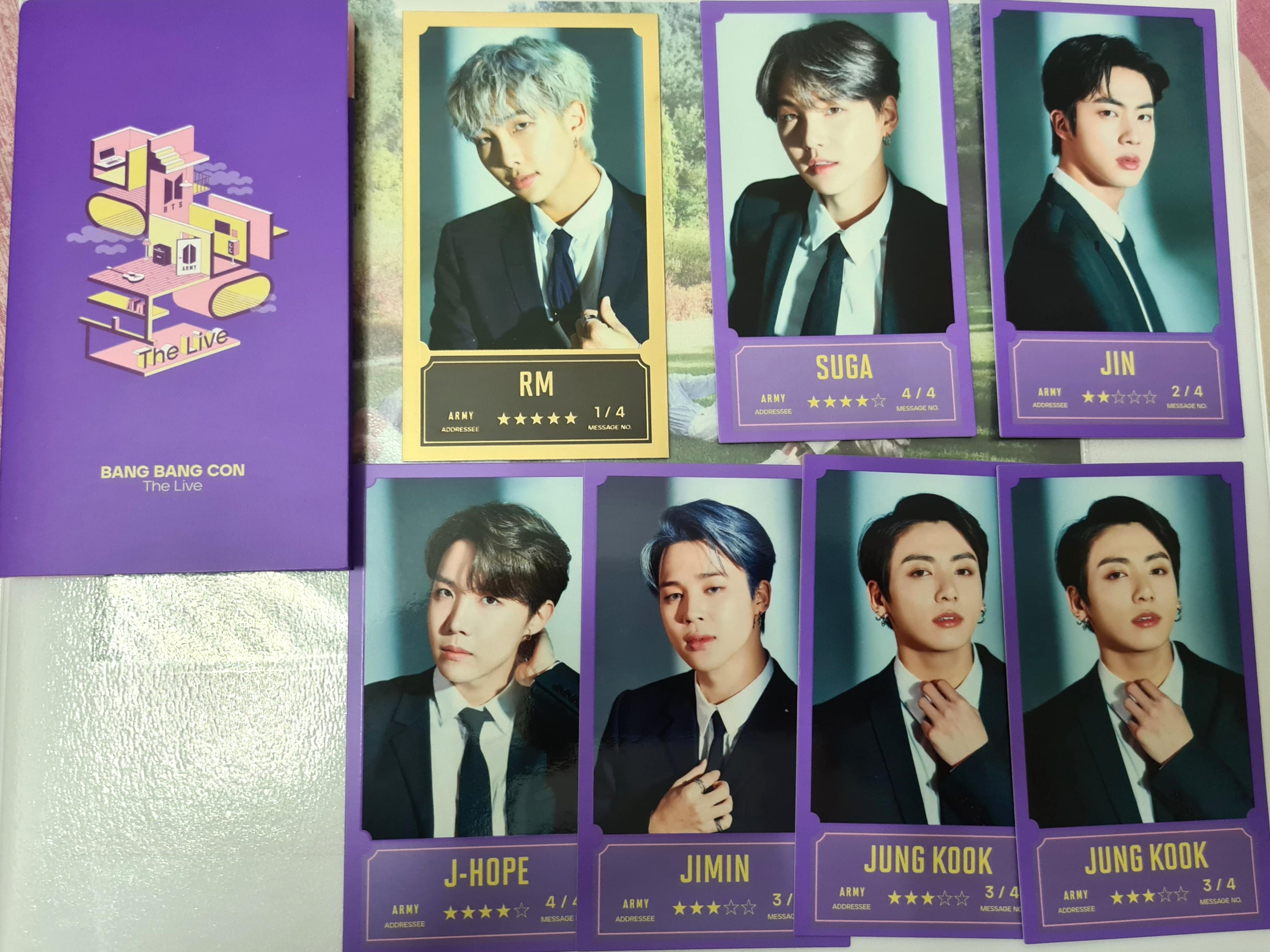 Wts Bts Bang Bang Con Message Card Set Hobbies Toys Memorabilia Collectibles K Wave On Carousell