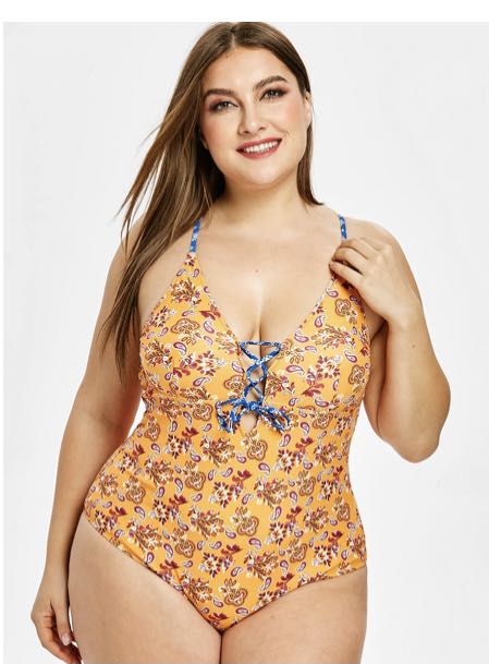 Plus size zaful swimwear deals