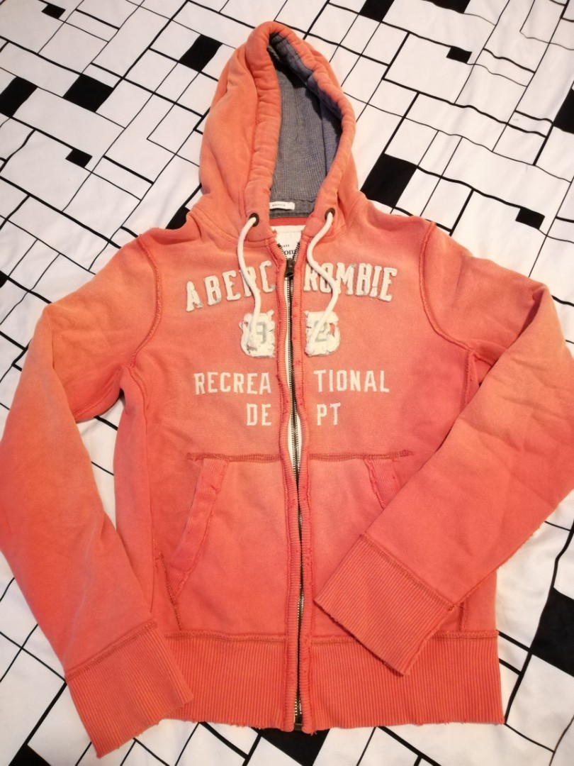 abercrombie and fitch orange jacket