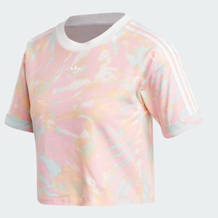 adidas crop top tie dye