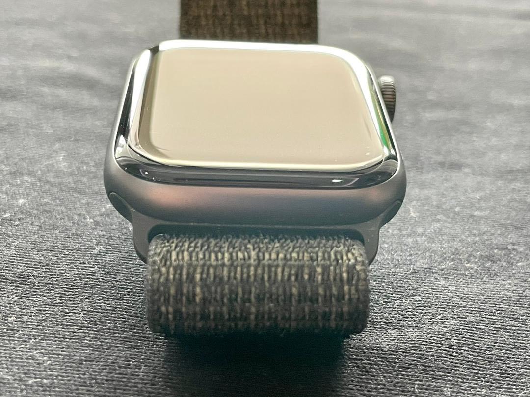 Apple watch nike space gray aluminum case shop with black nike sport loop
