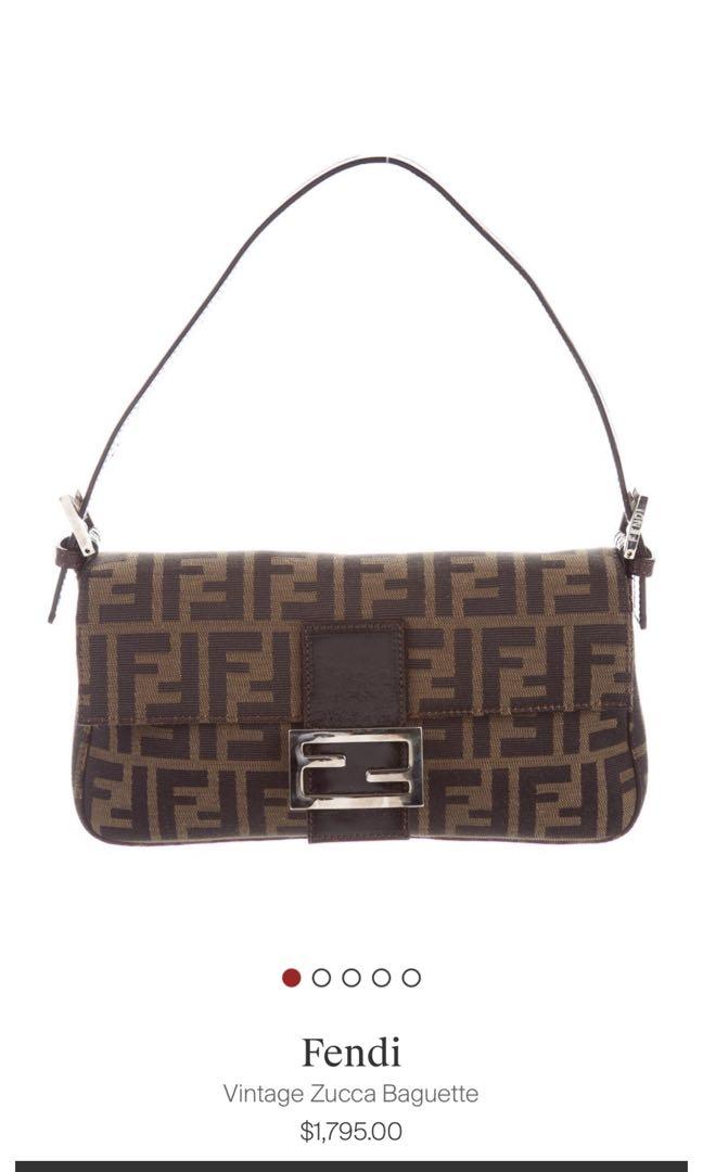 Pre-loved Fendi Vintage Zucca Baguette Handbag – Vintage Muse Adelaide