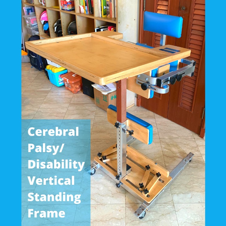 Cerebral Palsy & Disability Vertical Standing Frame with Feeding