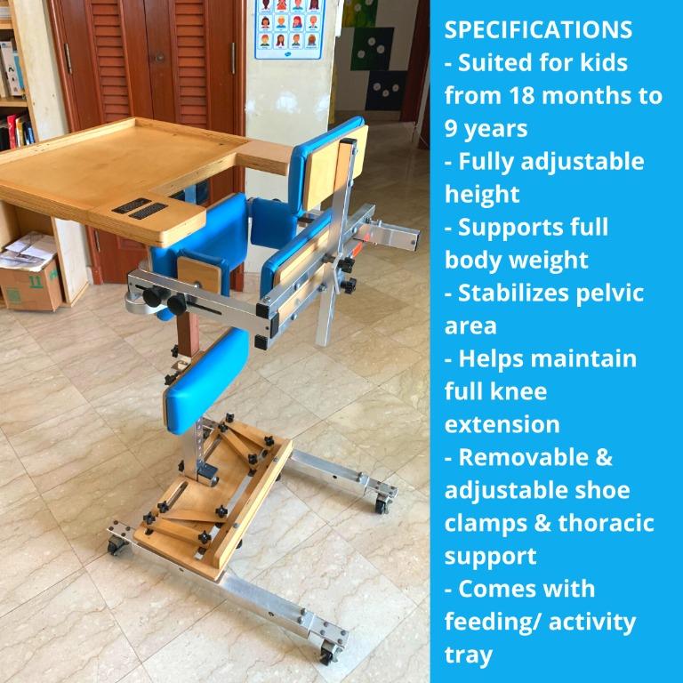 Cerebral Palsy & Disability Vertical Standing Frame with Feeding