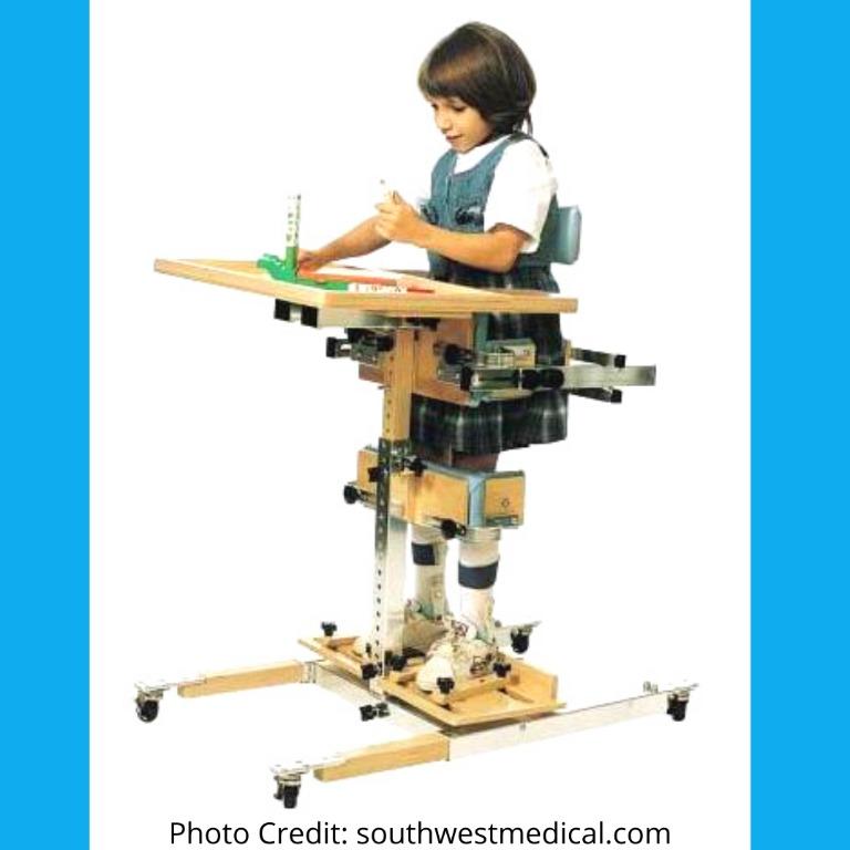 Cerebral Palsy & Disability Vertical Standing Frame with Feeding