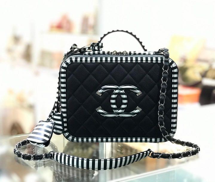 Chanel Medium CC Filigree Vanity Case, Luxury, Bags & Wallets on