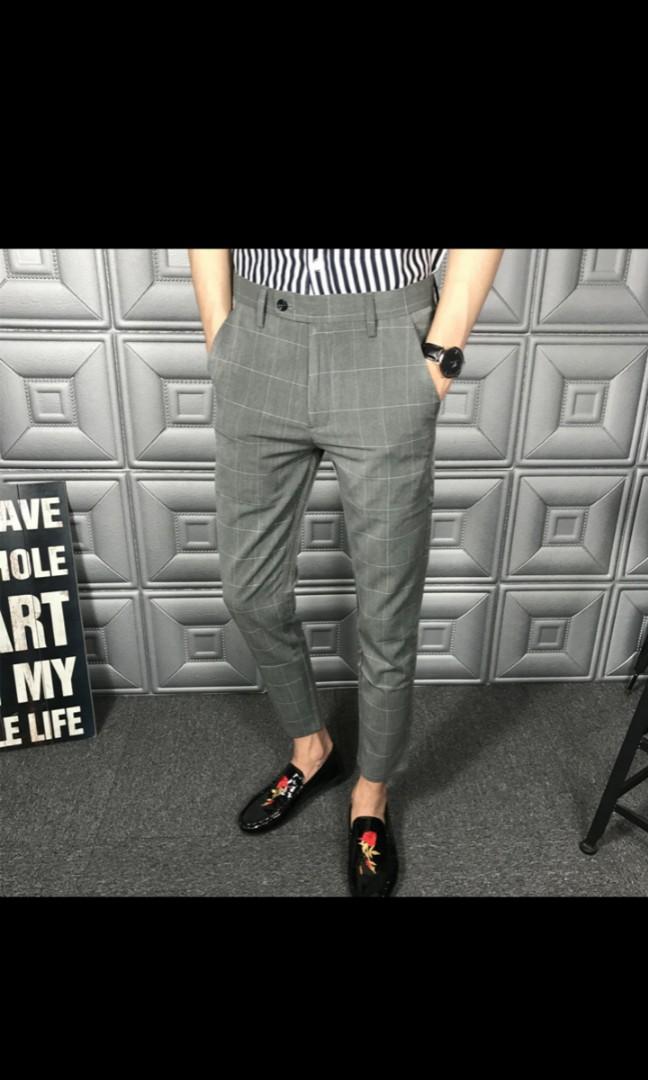 Grey slim pants Outlet